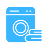 Supermachine Wash light blue logo
