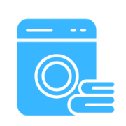 Supermachine Wash light blue logo
